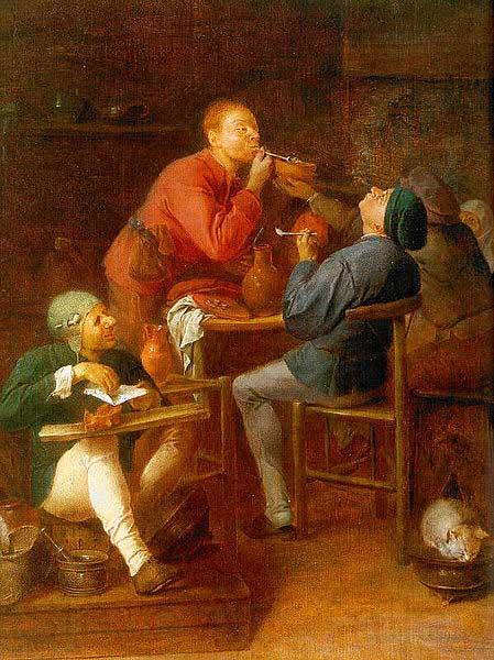 Adriaen Brouwer The Smokers or The Peasants of Moerdijk France oil painting art